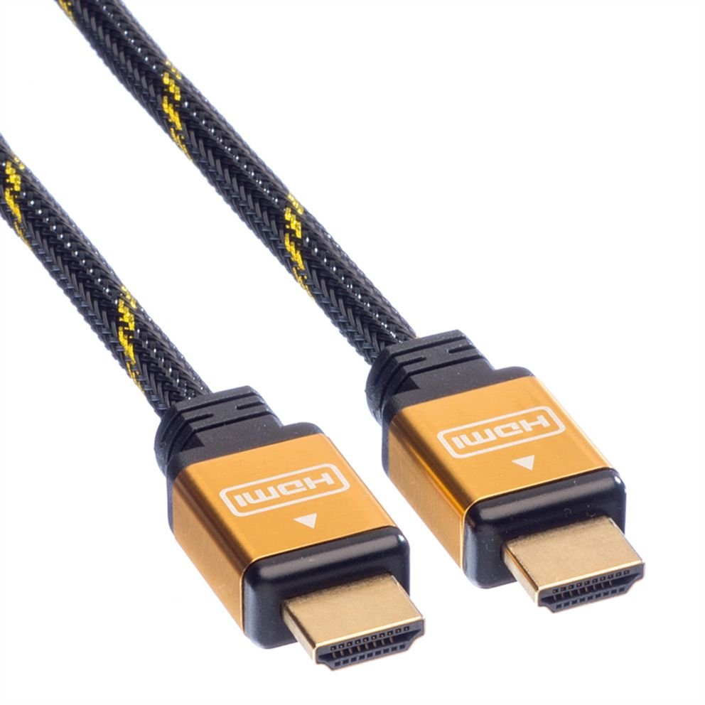 EAN 7611990189649 - ROLINE 11.04.5562 cable HDMI 2 m HDMI tipo A (Estándar) Negro, Oro imagen 3
