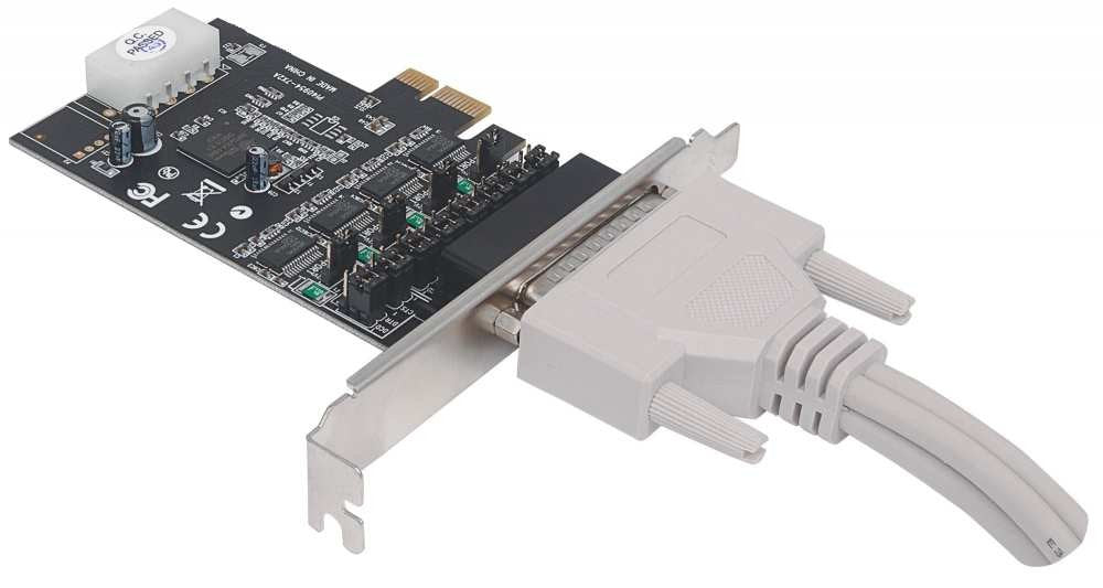 Tarjeta Pci Expres  4 Puertos Rs-232 Manhattan