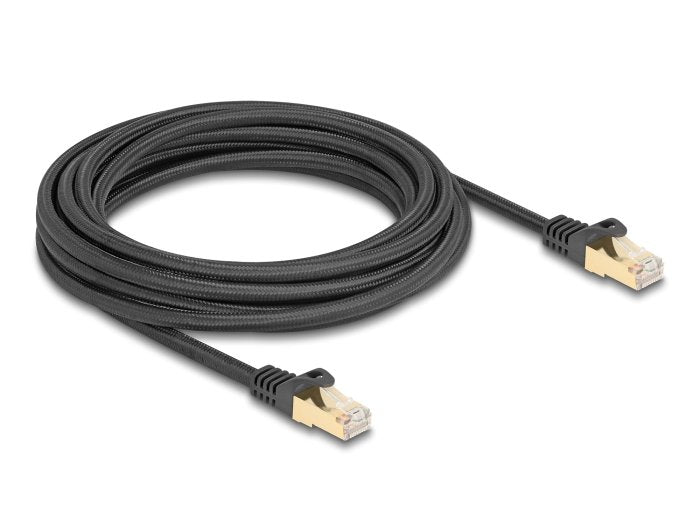 Delock 80320 Rj45 Cable De Red Trenzado Cat.6a 5m Negro