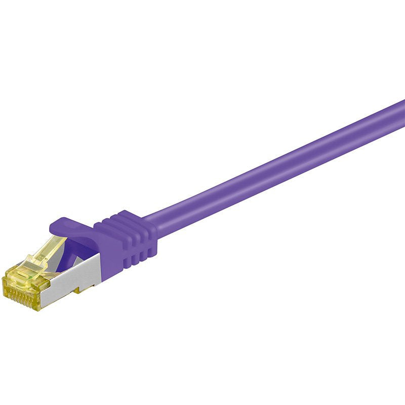 Latiguillo Cat 7, S/Ftp,  7.50 M, Violeta, Lszh Goobay