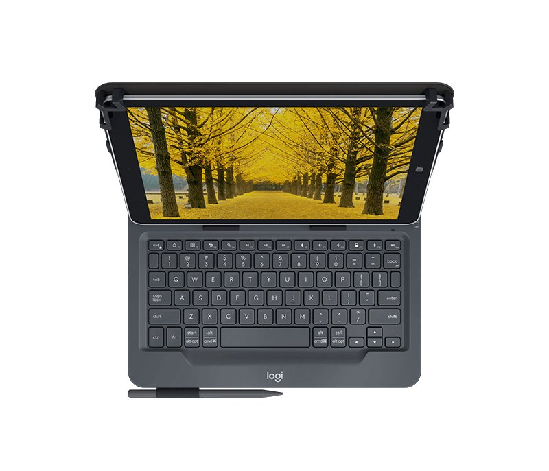 Italiano Logitech Universal Folio 9-10 Inch Tablets Negro Bluetooth Qwerty