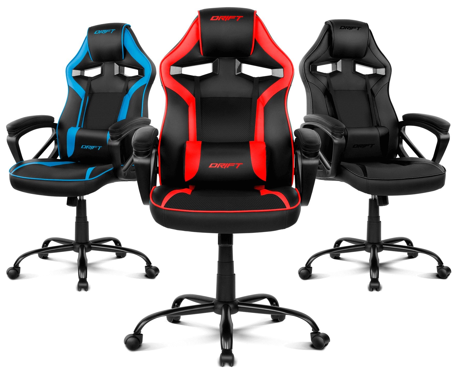 EAN 8436532169861 - DRIFT DR50 Silla para videojuegos de PC Asiento acolchado tapizado Negro, Azul imagen 14