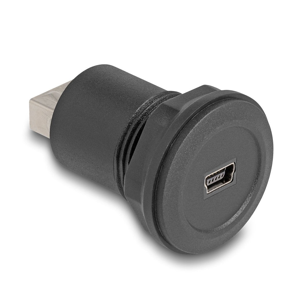 Delock 66742 Conector Usb 2.0 Tipo Mini-B A Usb 2.0 Tipo-A Integrado Negro