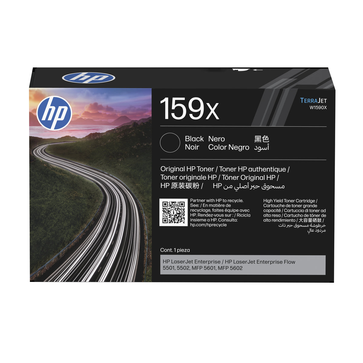 EAN 0196337290020 - HP 159X Black Original LaserJet Toner Cartridge cartucho de tóner 1 pieza(s) imagen 1