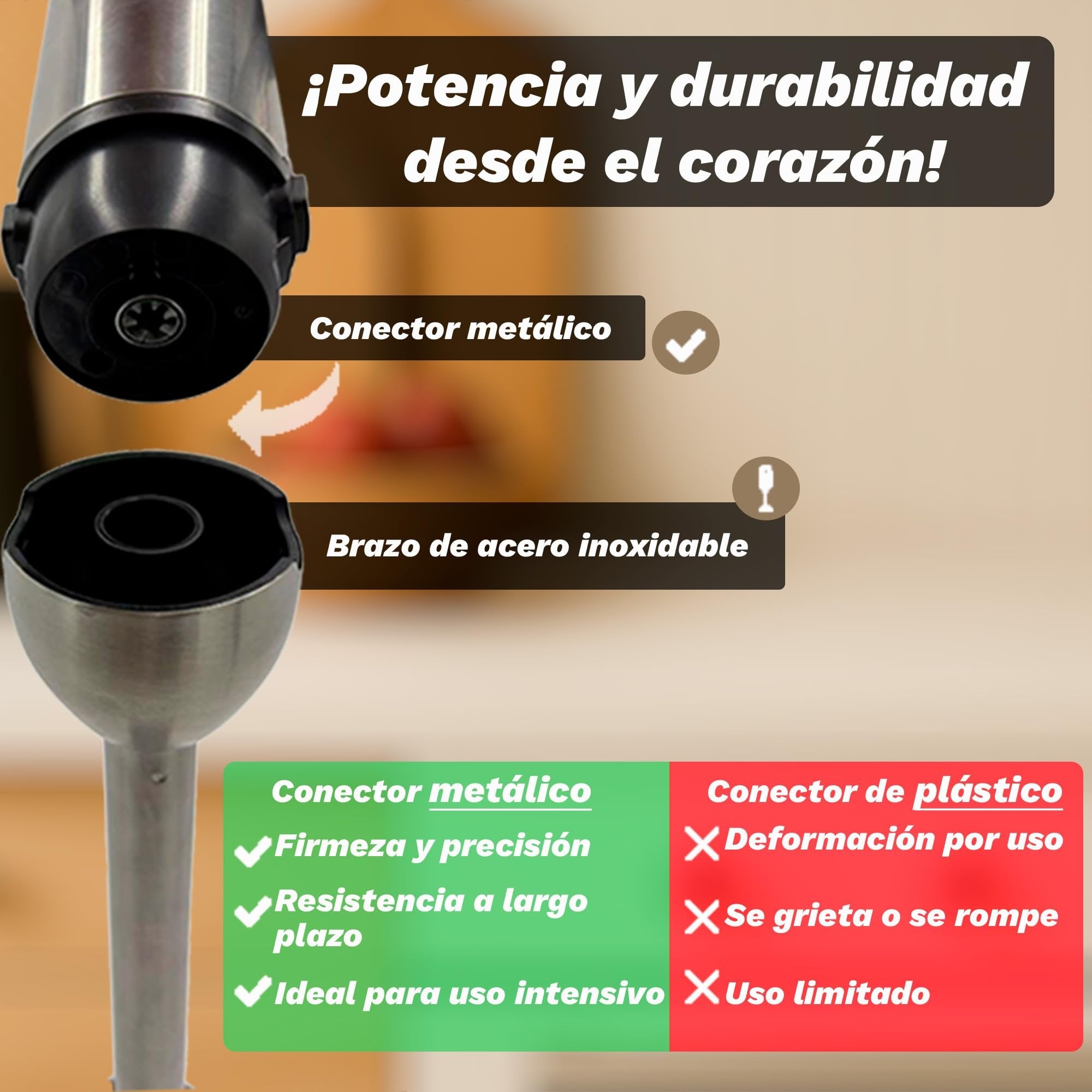 EAN 8426156018850 - Grunkel BM-1500EXTREME licuadora 0,8 L Batidora de inmersión 1500 W Acero inoxidable imagen 5