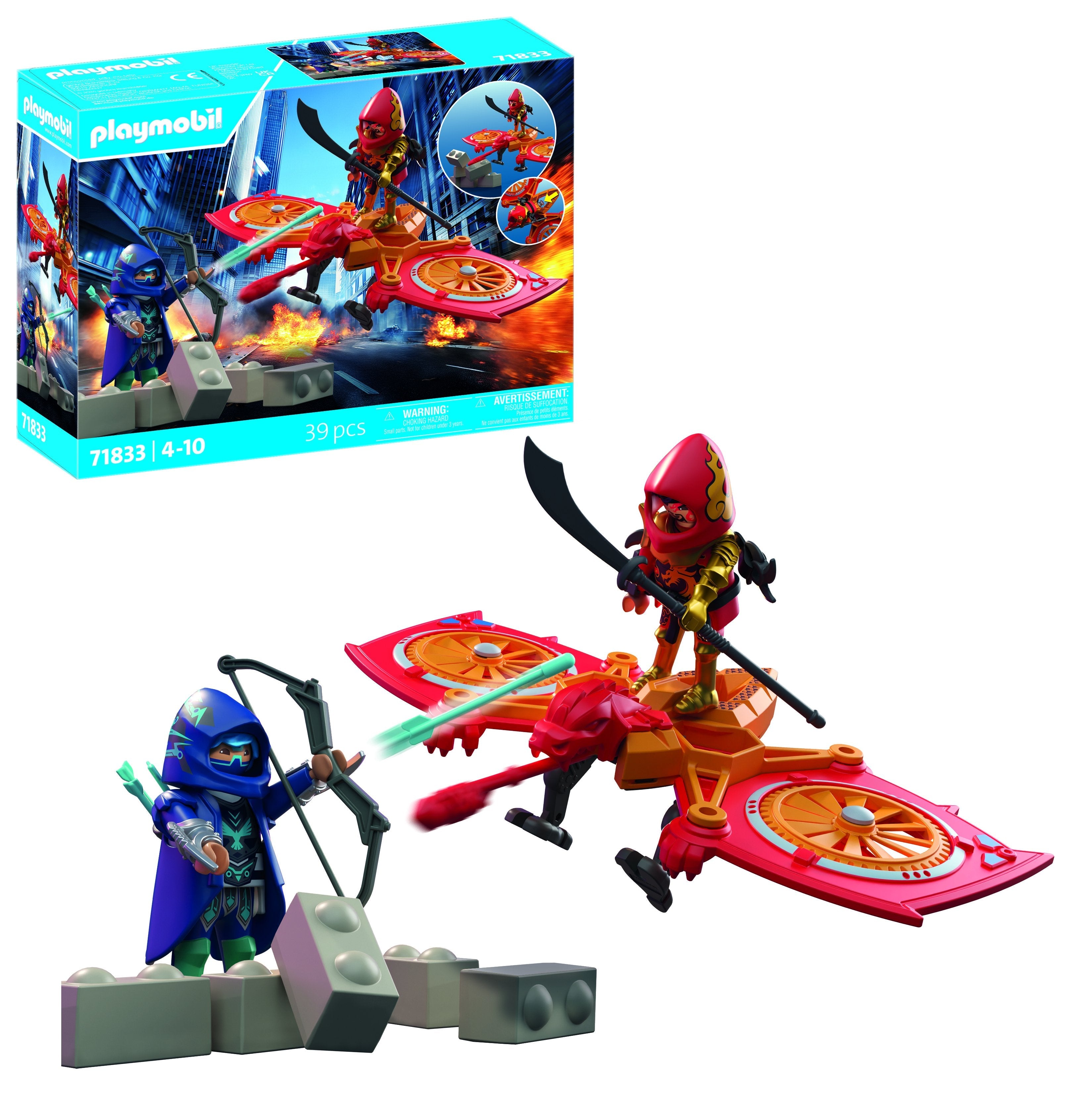 Playmobil 71833 Heroes: Helden-Drohne Gegen Bösen Ninja 71833