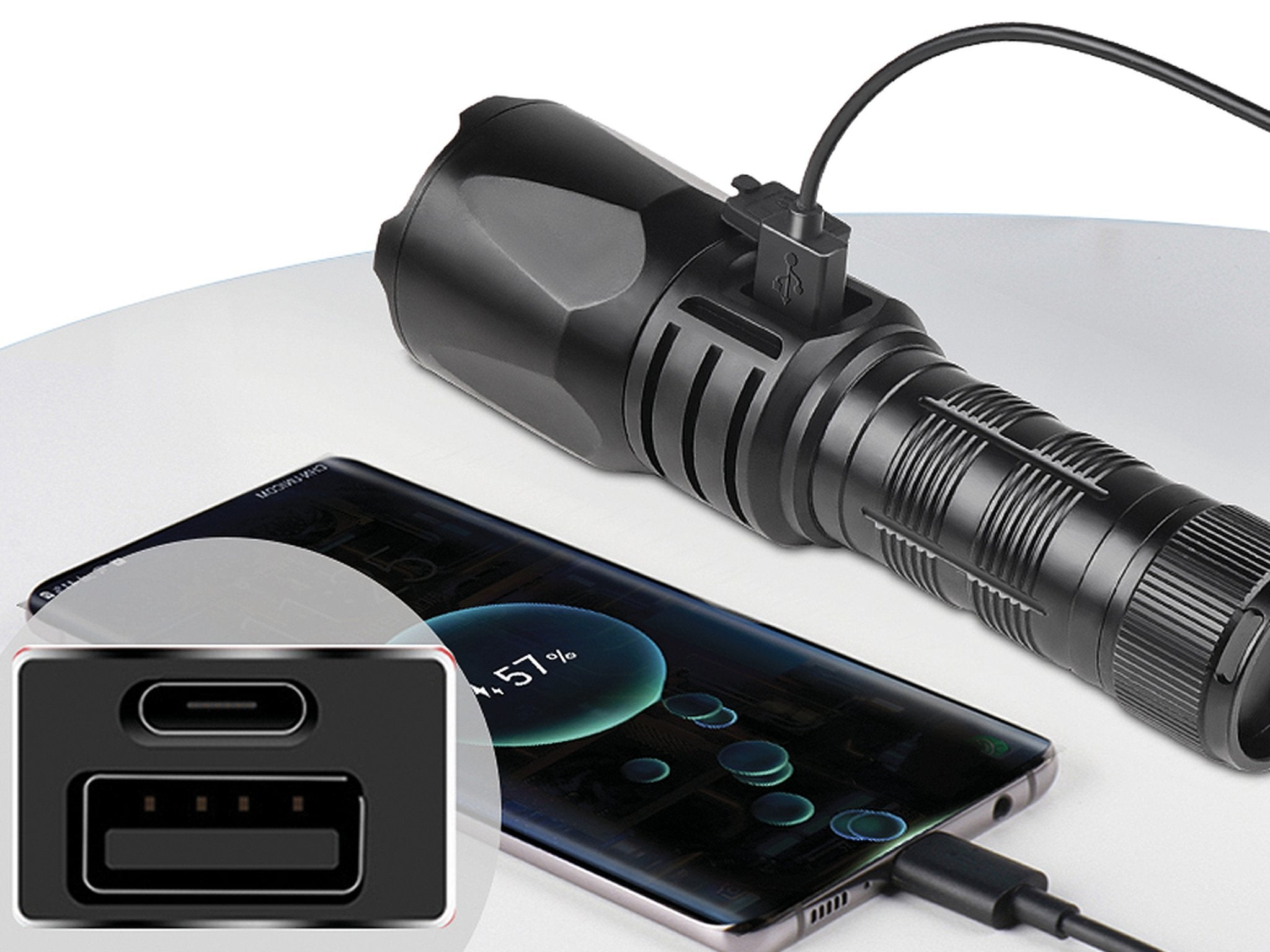 Sandberg Survivor Torch Powerbank 5000 5000 Mah Negro