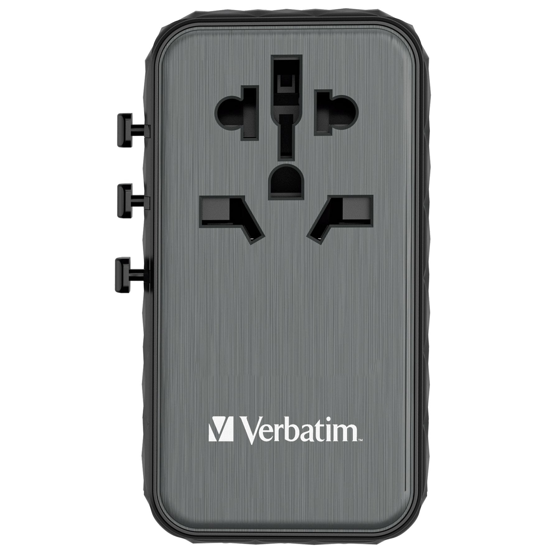 Cargador De Pared Universal Verbatim Uta-06 Gan Iii Toma De Corriente Universal 2xusb Tipo-C 2xusb 100w