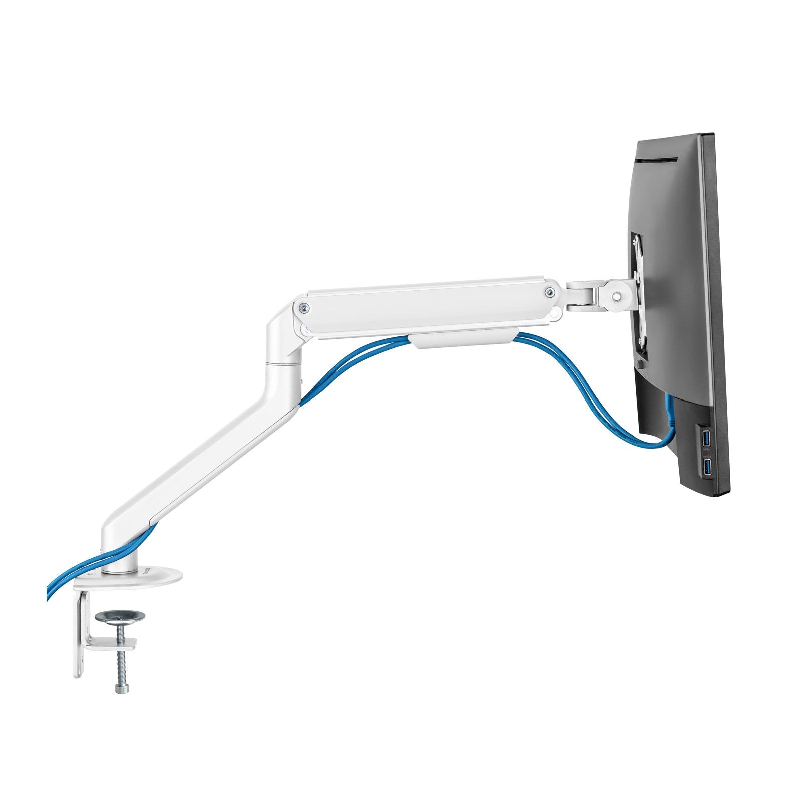 Tooq Soporte Mesa Pantallas Giratorio Inclinacion 1 Brazo 17-32" - Blanco