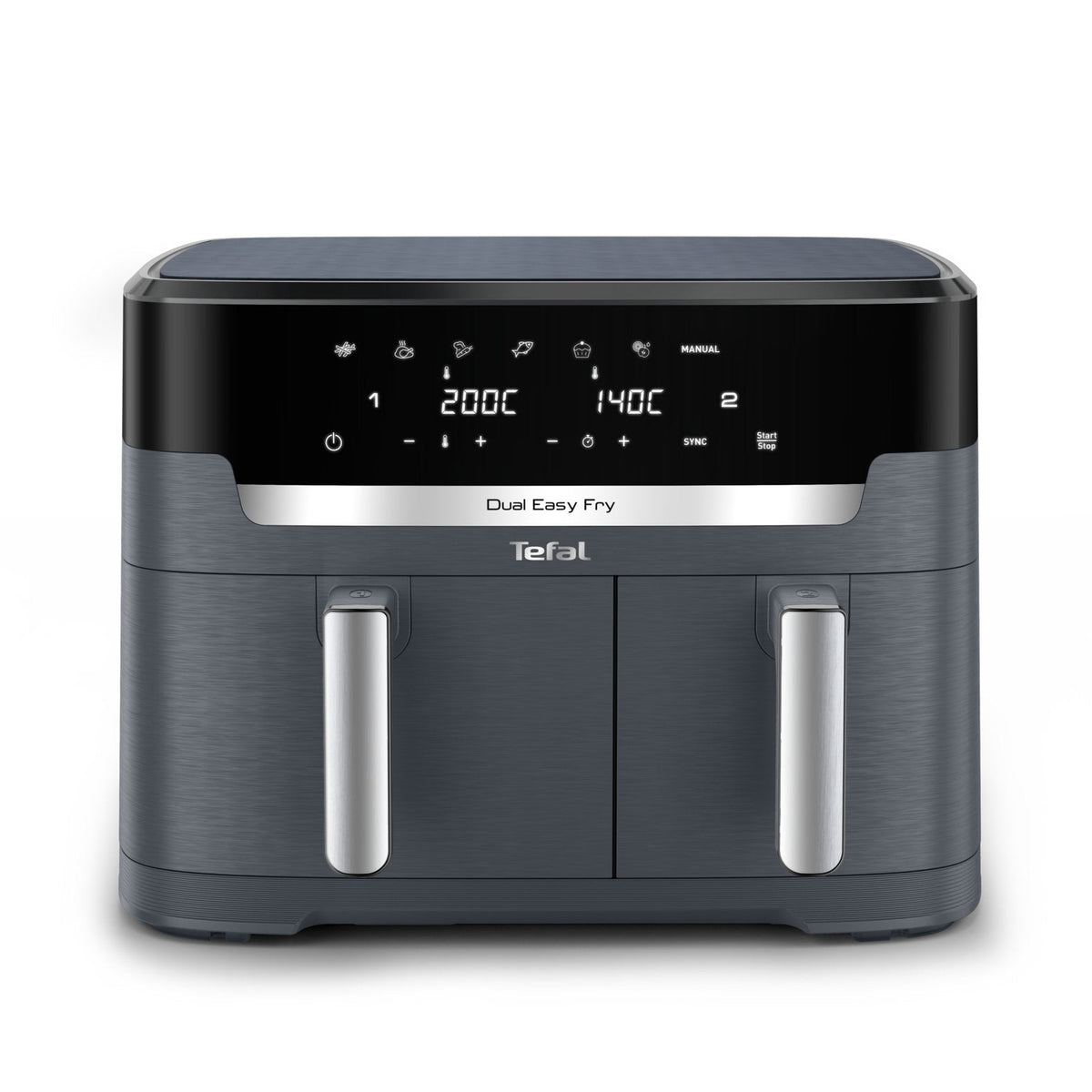 Tefal Ey 942 B Dual Easy Fry Xxl Heissluftfritteuse Pepper