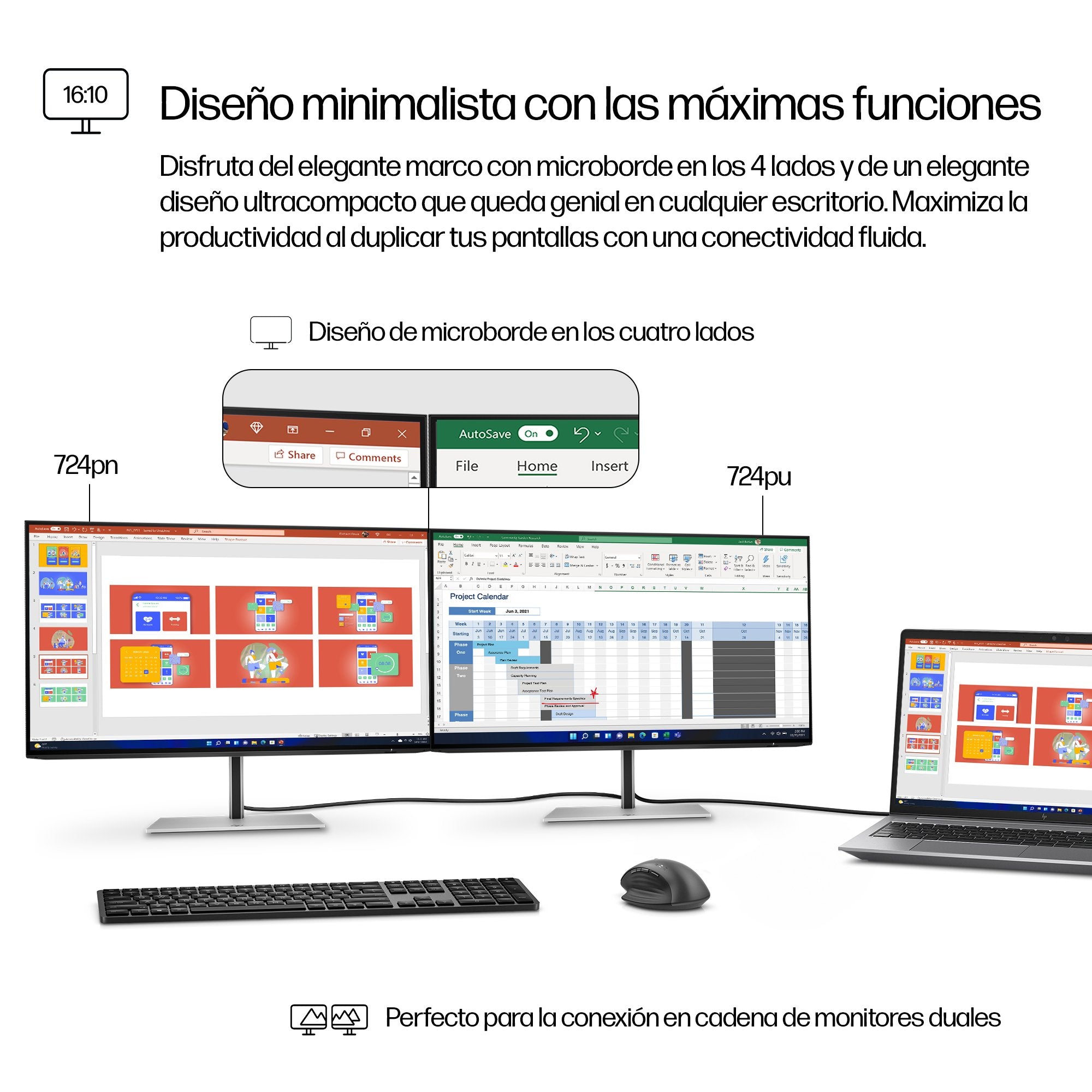 EAN 5715063476161 - HP Series 7 Pro 24 inch WUXGA Monitor - 724pn pantalla para PC 61 cm (24") 1920 x 1200 Pixeles LCD Plata imagen 7