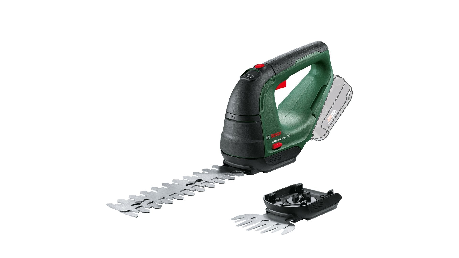 EAN 4059952558417 - Bosch AdvancedShear 18V-10 tijera de césped inalámbrica 10 cm Ión de litio Negro, Verde imagen 1