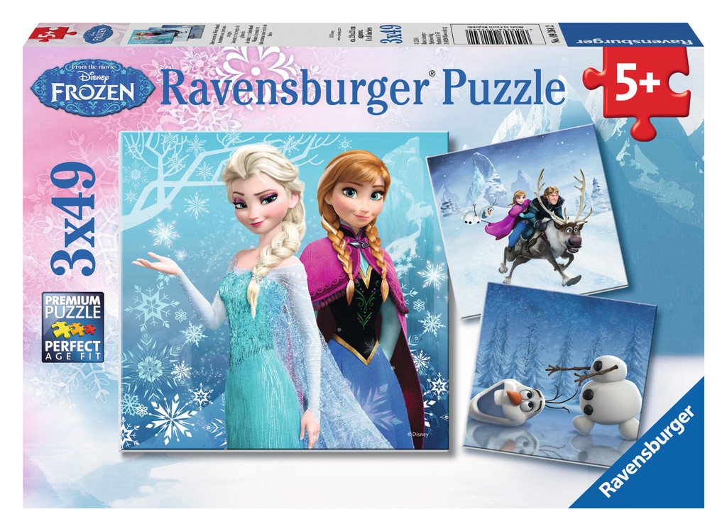 Ravensburger Winter Adventures 3 X 49 Piezas Puzzle Disney Frozen
