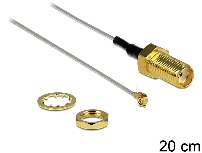 Delock Cable De Antena Sma Hembra Am Einbau > Mhf Ii /U.Fl-Lp