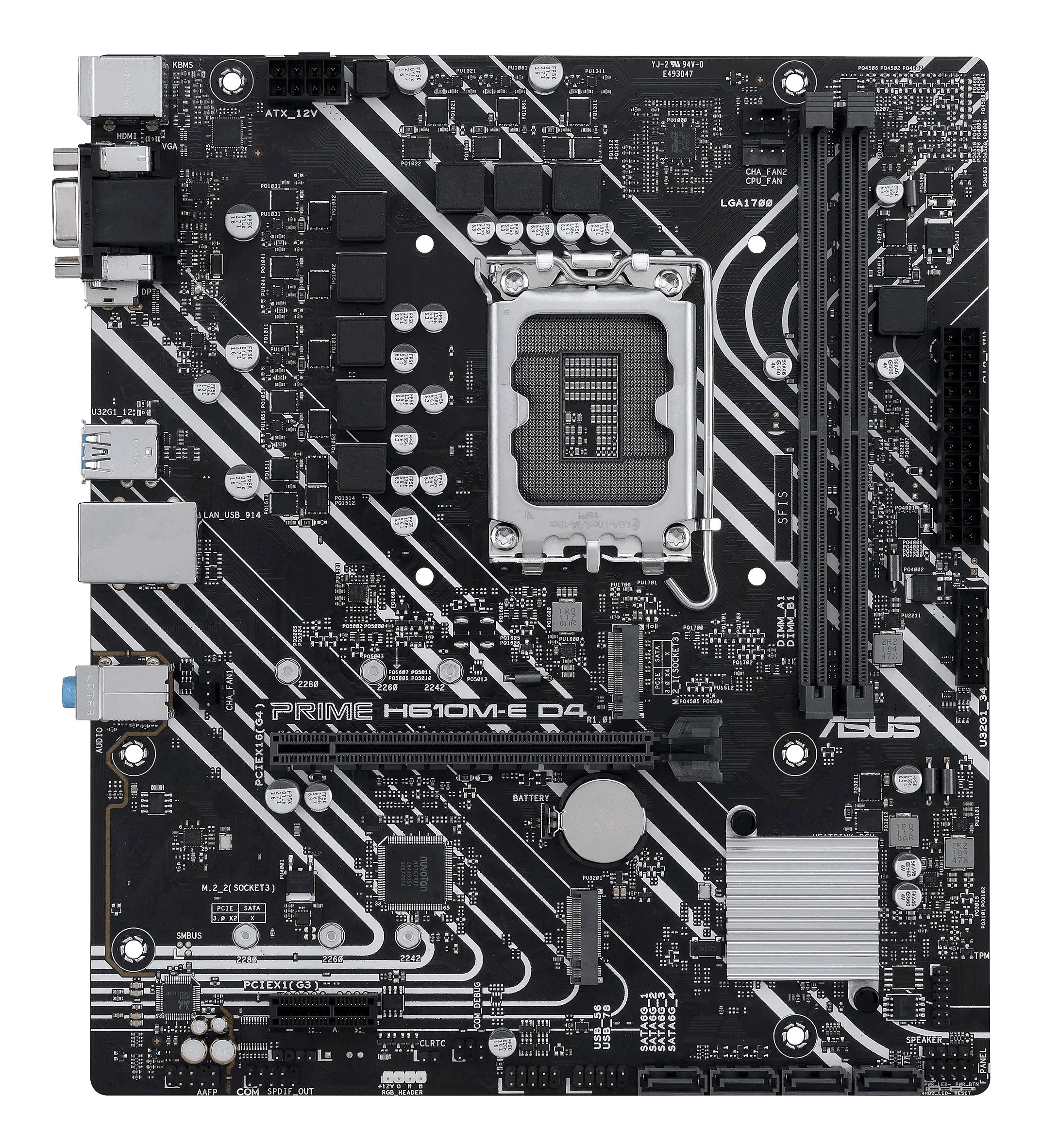 Asus Prime H610m-E D4-Csm Intel H610 Lga 1700 Micro Atx