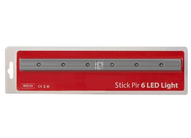 Lampka Kuchenna Podszafkowa Z Czujnikiem Ruchu 6led Podluzna Mce123 5xaaa