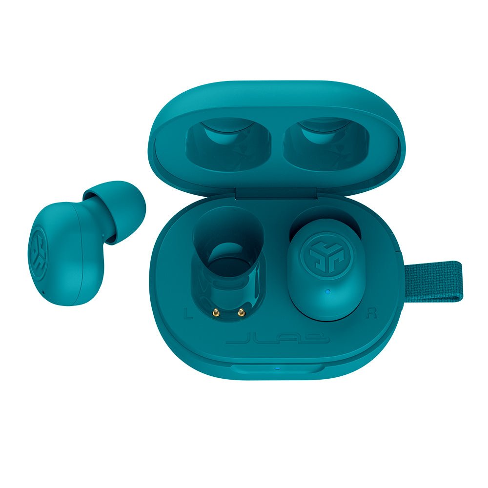 Mini Auriculares Jlab Jbuds  Inalámbrico Bluetooth Color Aguamarina