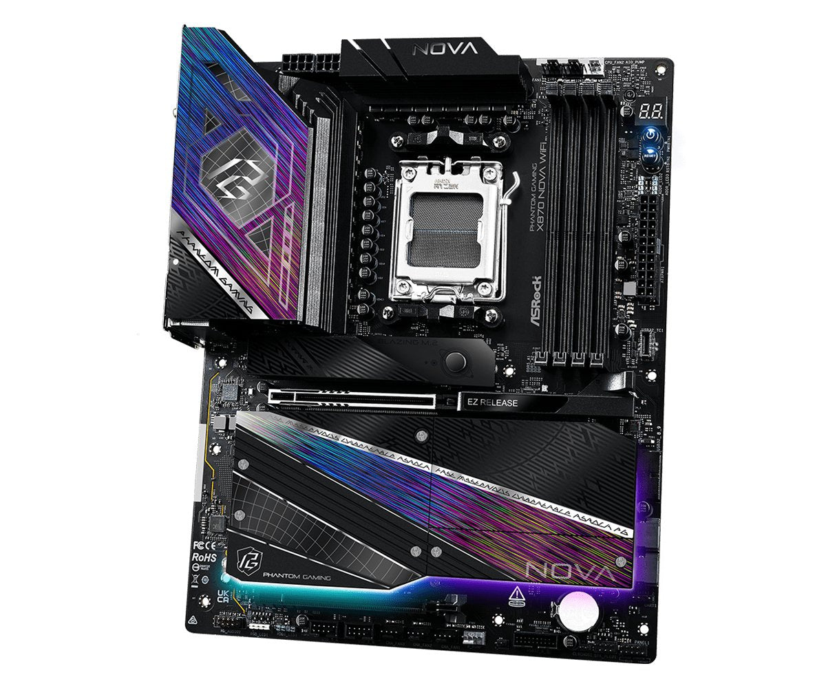 Asrock X870 Nova Wifi Am5 Atx Hdmi Usb-C Ddr5