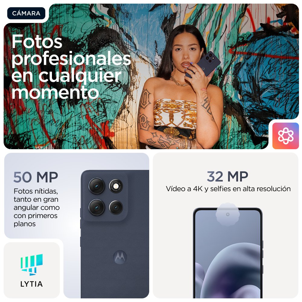 EAN 840493600093 - Motorola moto g86 power 5G 16,9 cm (6.67") SIM doble Android 15 USB Tipo C 12 GB 256 GB 6720 mAh Azul imagen 19