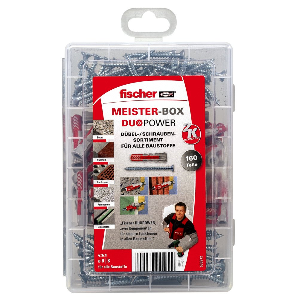 Fischer Caja Maestra Duopower + Tornillo, Taco 535972