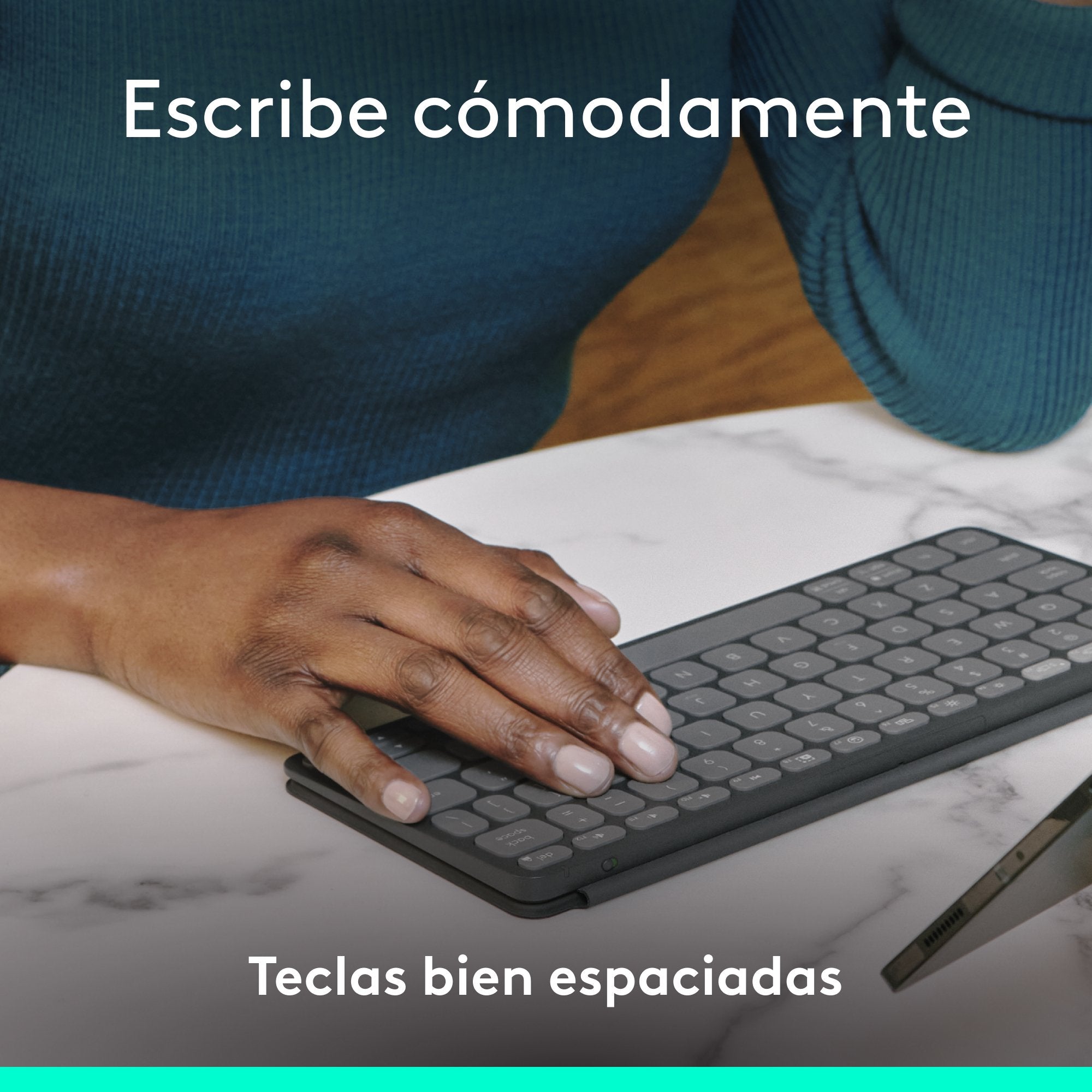 EAN 5099206126039 - Logitech 920-013010 teclado Universal Bluetooth Español Grafito imagen 4