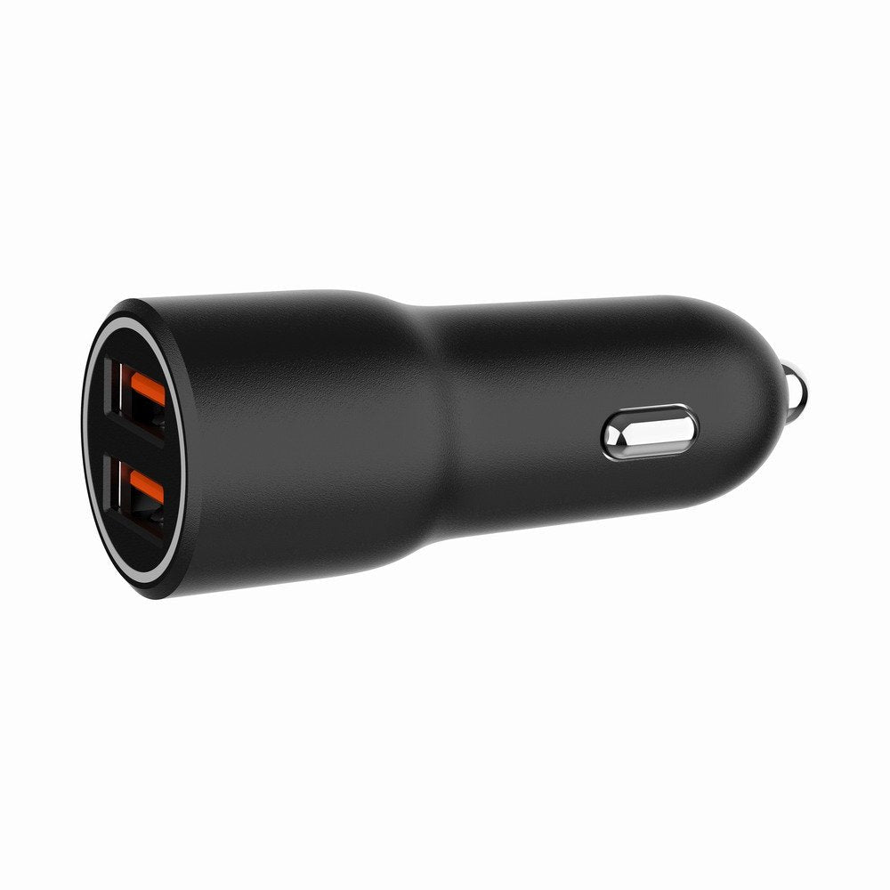 Cargador Rapido Para Coche Gembird Con 2 Puertos Usb, Qc3.0, 36 W, Negro