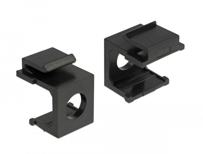 Keystone Abdeckung Schwarz Mit 8 Mm Durchführung 4 Stück