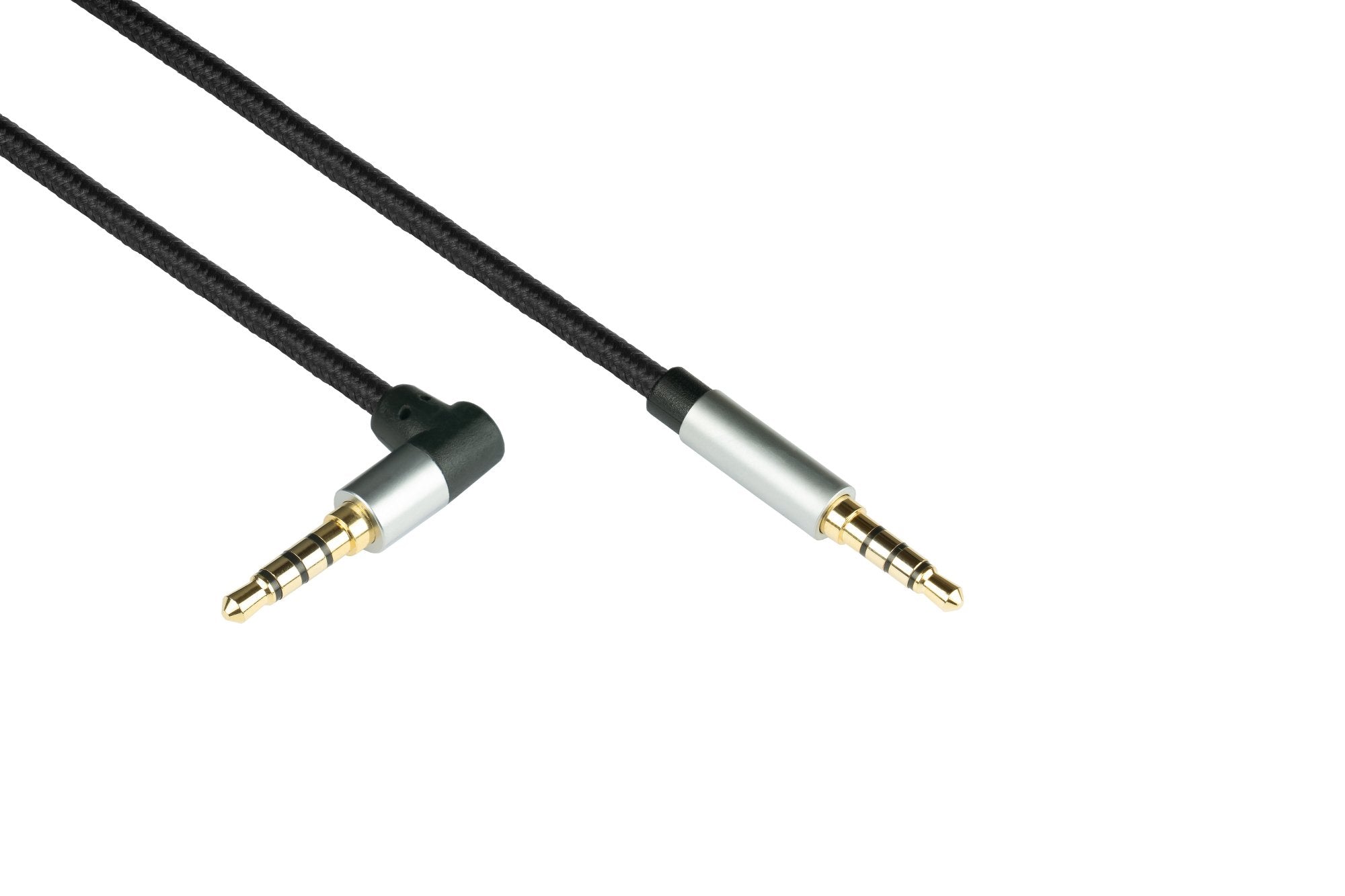 Python Cable De Audio 4-Pol. Klinkenst. Eins. Angulado. Negro 3m