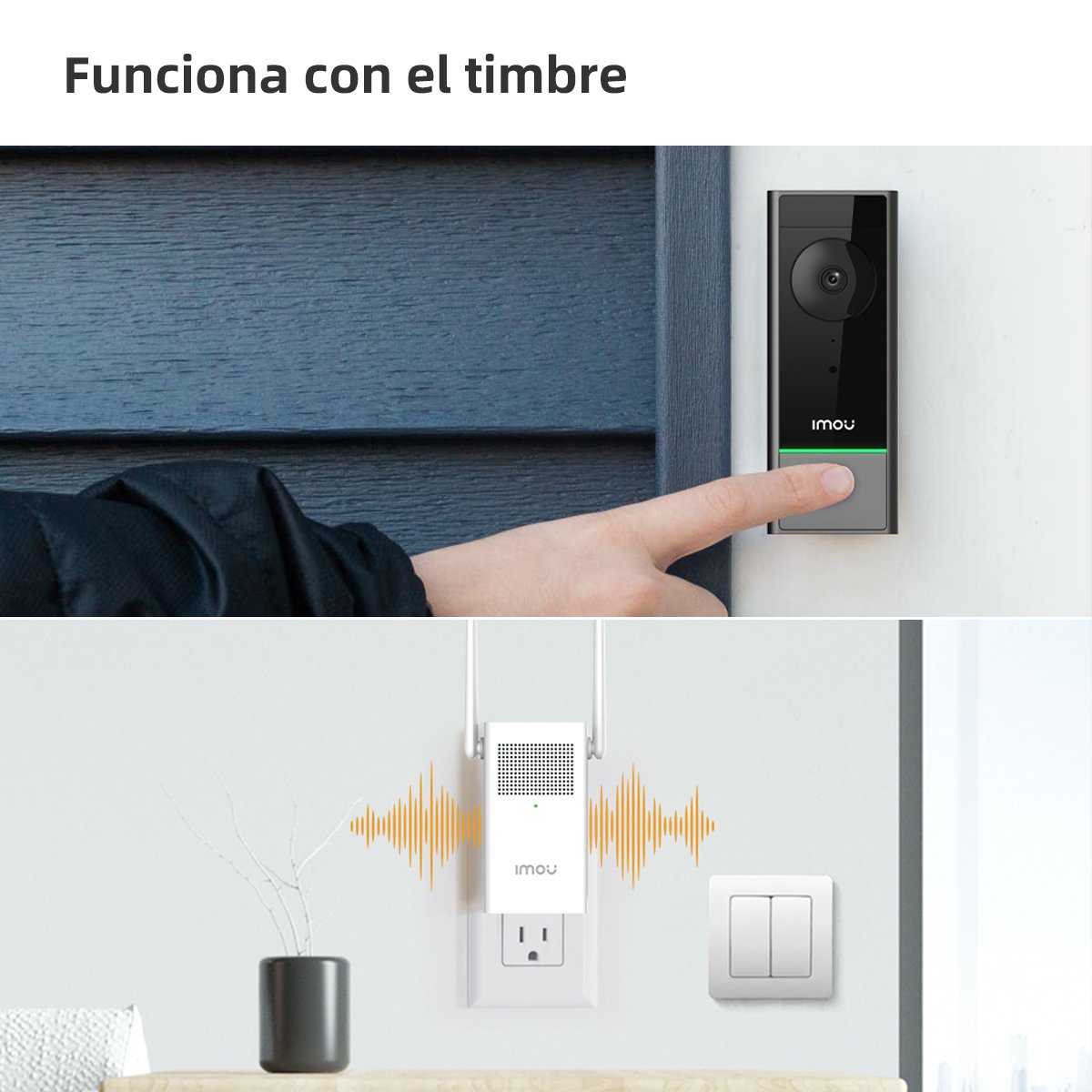 Imou Db60 Kit Timbre Inalámbrico Negro