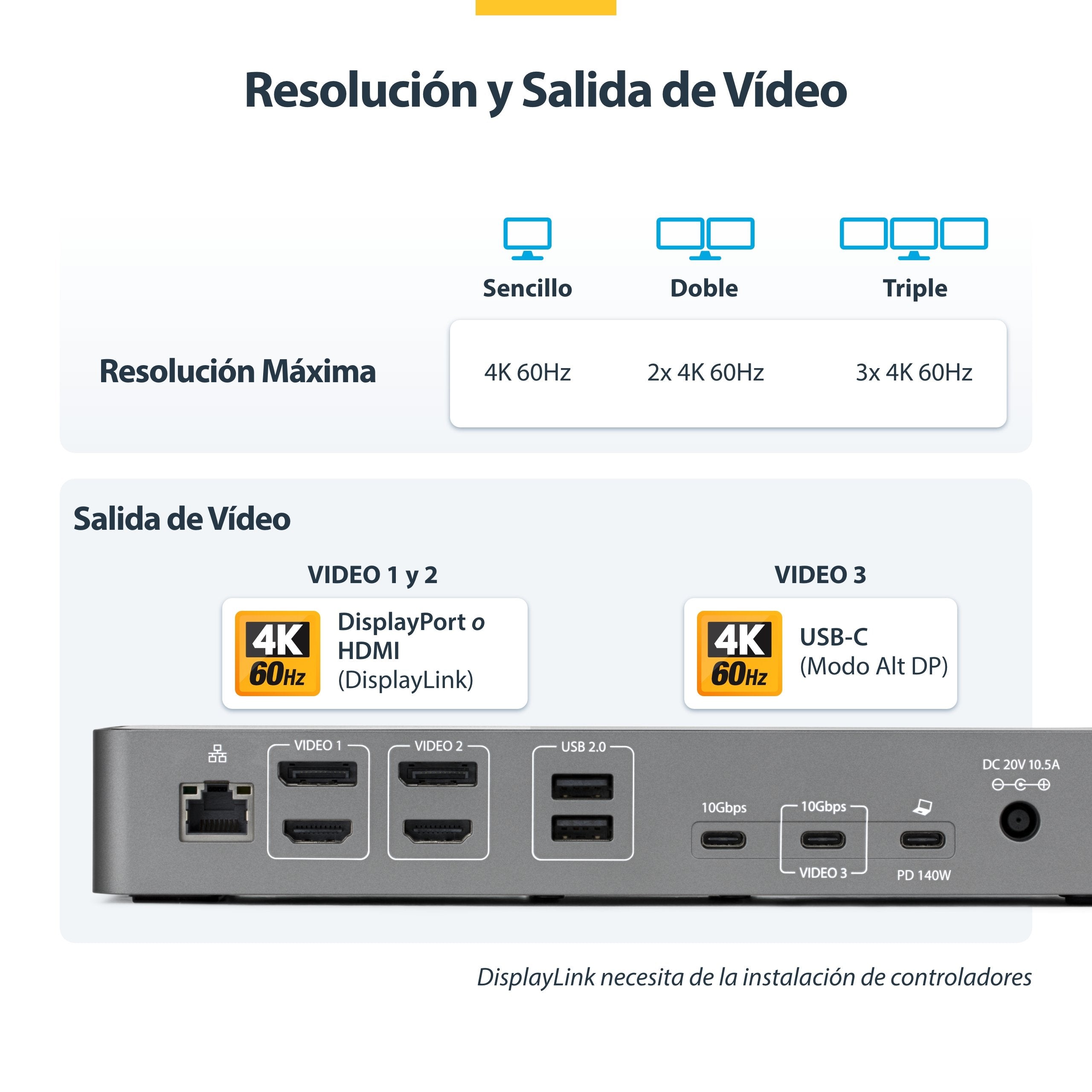 EAN 0065030912945 - StarTech.com DK30C2DPEPRUE base para portátil y replicador de puertos Alámbrico USB 3.2 Gen 1 (3.1 Gen 1) imagen 6