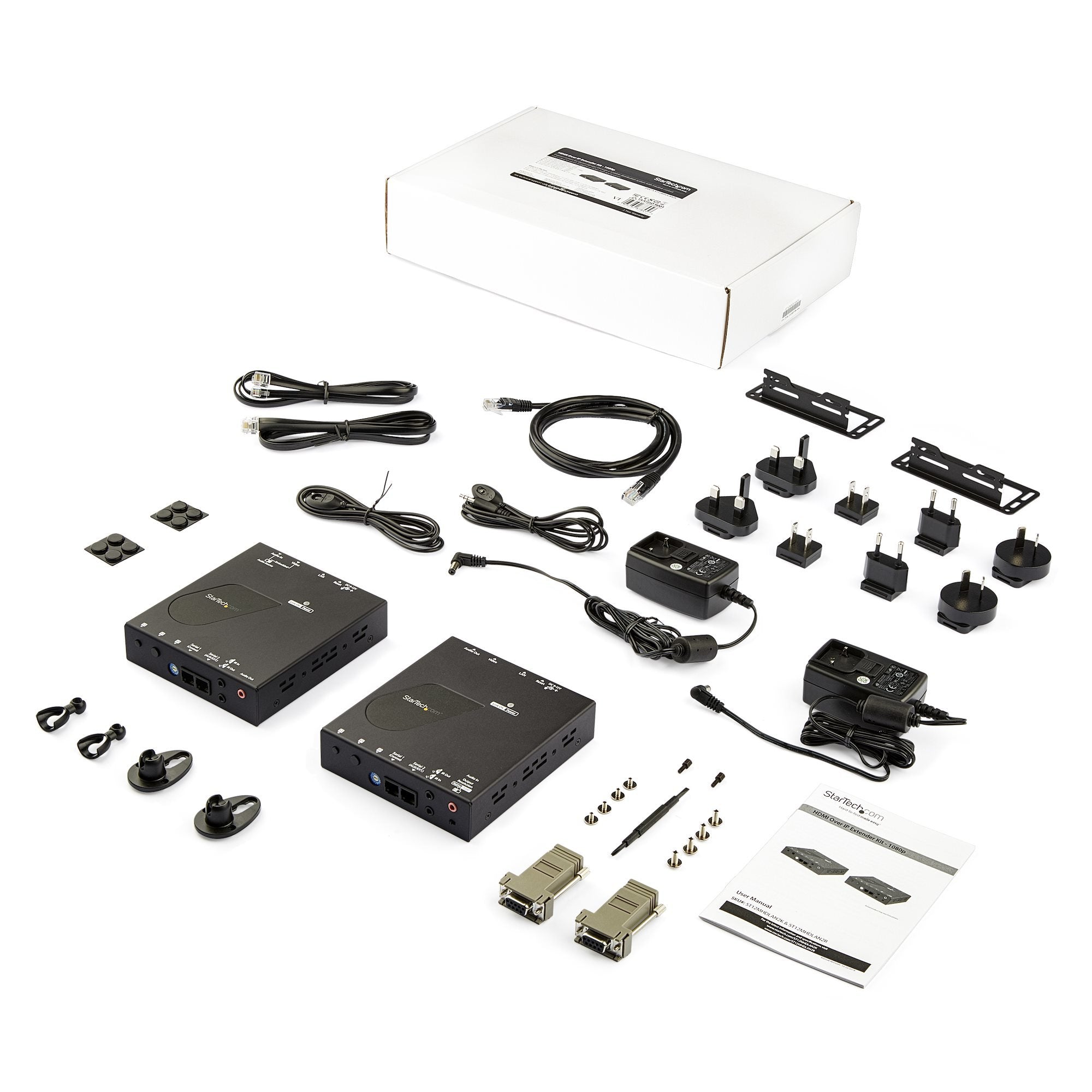 Startech.Com Juego Extensor Hdmi 1080p Por Ip Compatible Vídeo Wall - Juego Transmisor Receptor Hdmi Por Ethernet Cat5 Cat6 - Alargador