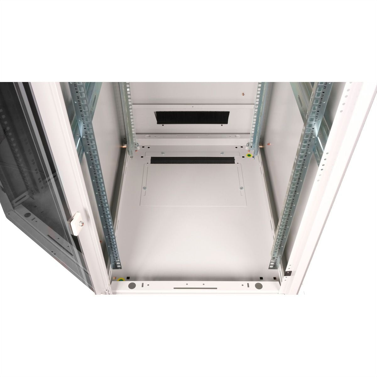 Roline 19-Zoll Netzwerkschrank Pro 26 He, 600x800 Bxt Glastr Grau