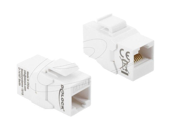 Keystone Modul Kupplung Rj45 Buchse Zu Rj45 Buchse Cat.6a Ungeschirmt Weiss