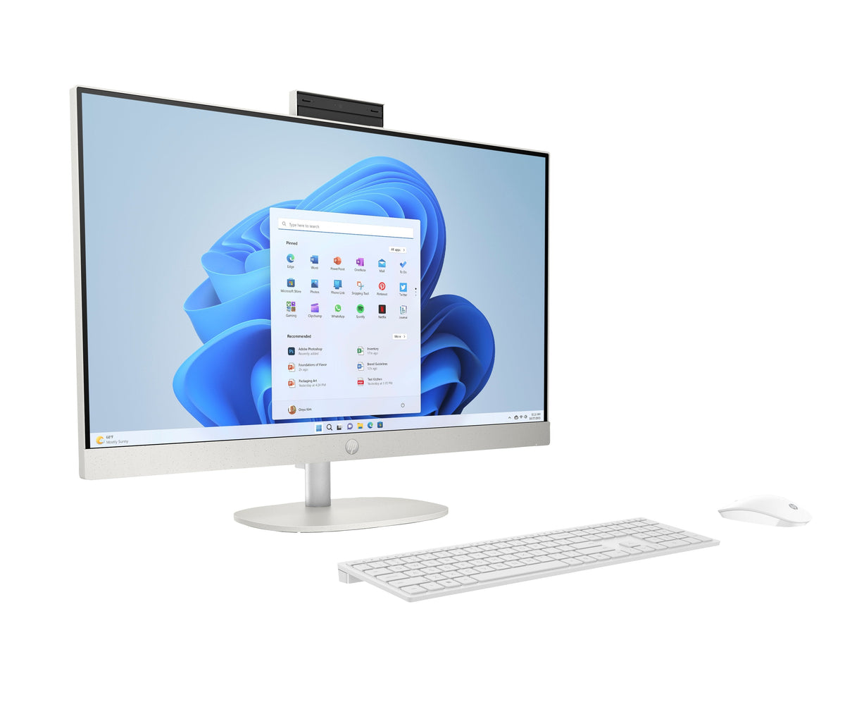 All In One Hp 27 Cr0127ns 27" Full Hd Intel Core I5 1335u 16 Gb Ram 512 Gb Ssd Iris X? Windows 11 Home Blanco Caracola