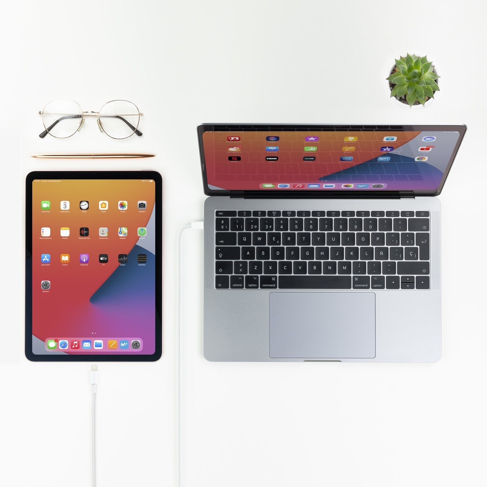 Nanocable Cable Usb-C Macho A Lightning Macho 2m - Blanco