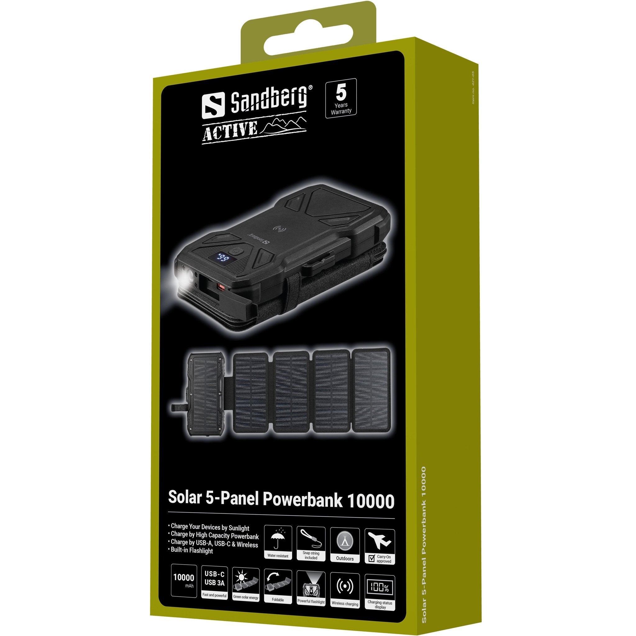 EAN 5705730421051 - Sandberg 421-05 batería externa 10000 mAh Cargador inalámbrico Negro imagen 10