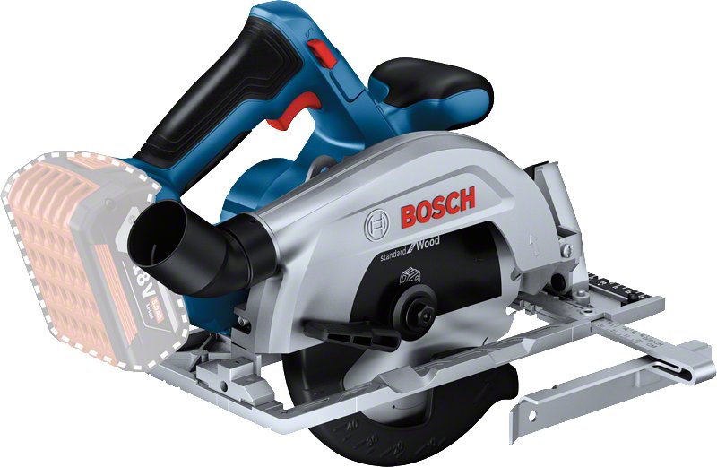 Sierra Circular A Batería Bosch Professional Gks 18v-57-2 Professional Solo Azul/Negro, Sin Batería Ni Cargador, En L-Boxx 06016c1201