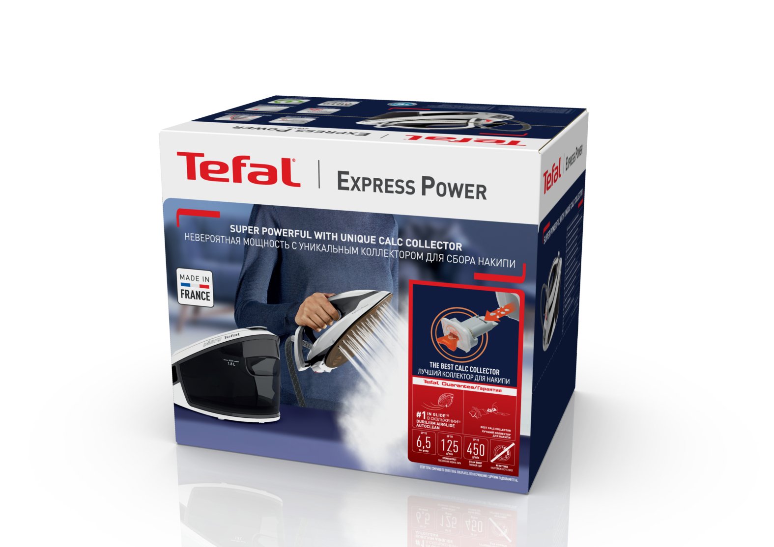 Tefal Express Power Sv8130 2800 W 1,8 L Durilium Airglide Autoclean Soleplate Negro, Blanco