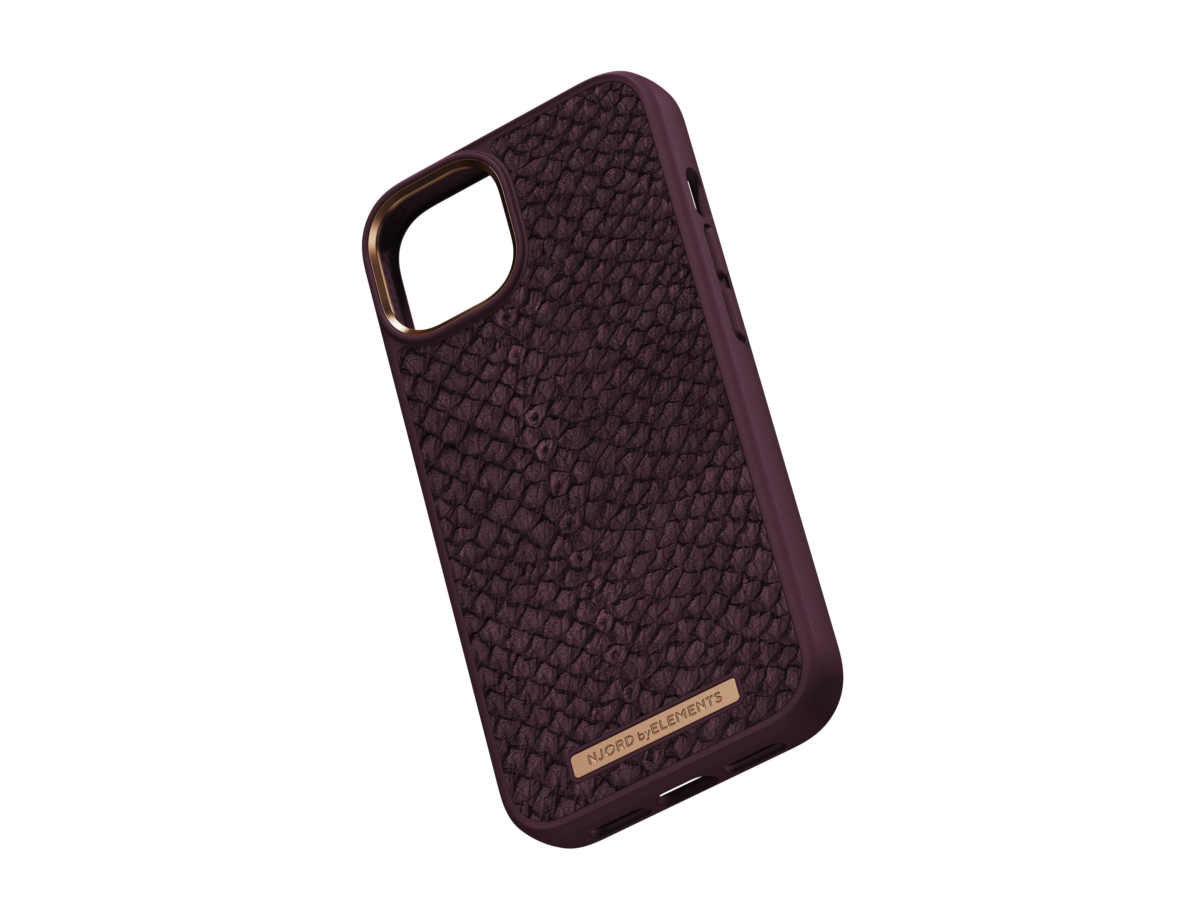 Njord Byelements Salmon Leather Magsafe Case - Iphone 14 - Rust