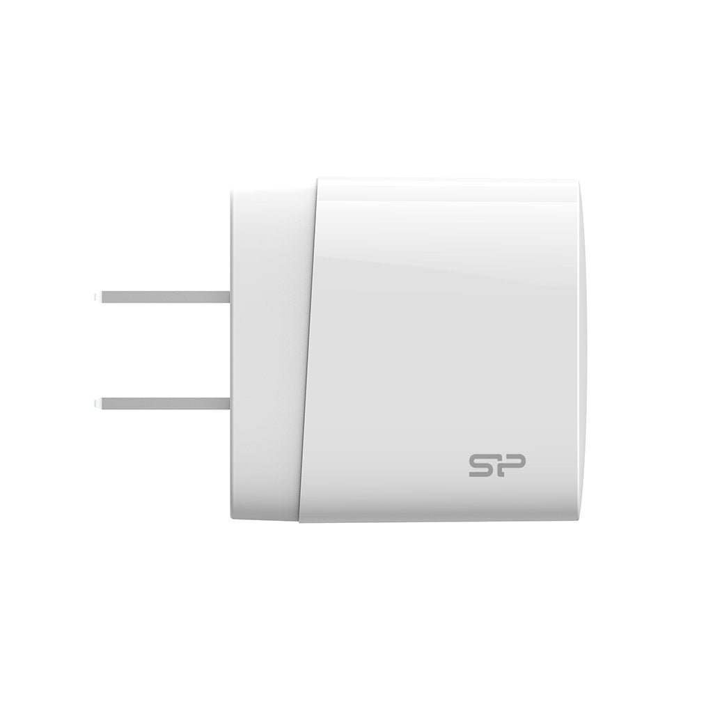 Cargador Silicon-Power  Wall Charger Qm10 16w 60w Typc Blanco