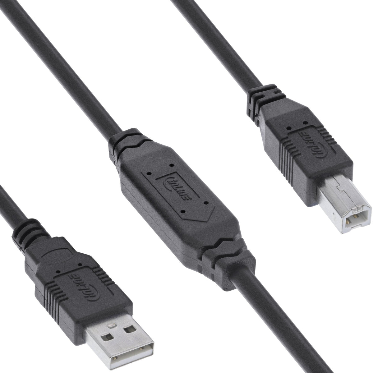 Inline® Usb 2.0 Active Cable, Usb-A Macho A Usb-B Male, 10m