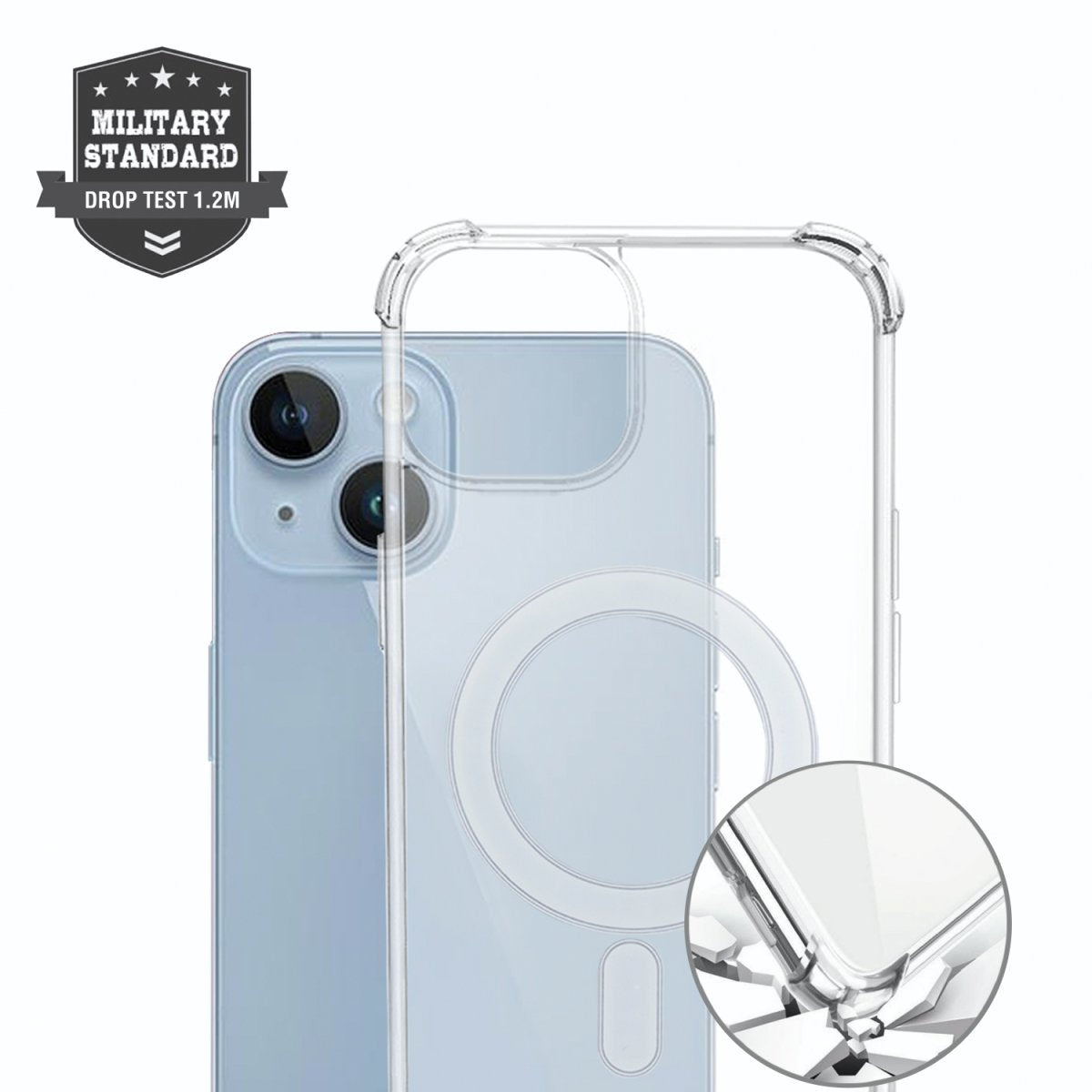 Funda 4smarts Ibiza Para Iphone 15 (6.1") Carcasa Rígida Transparente