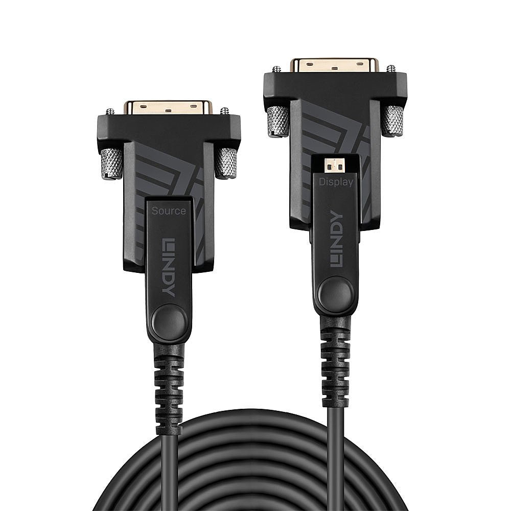 Cable Híbrido De Fibra Óptica Micro-Hdmi De Lindy 18g 10m