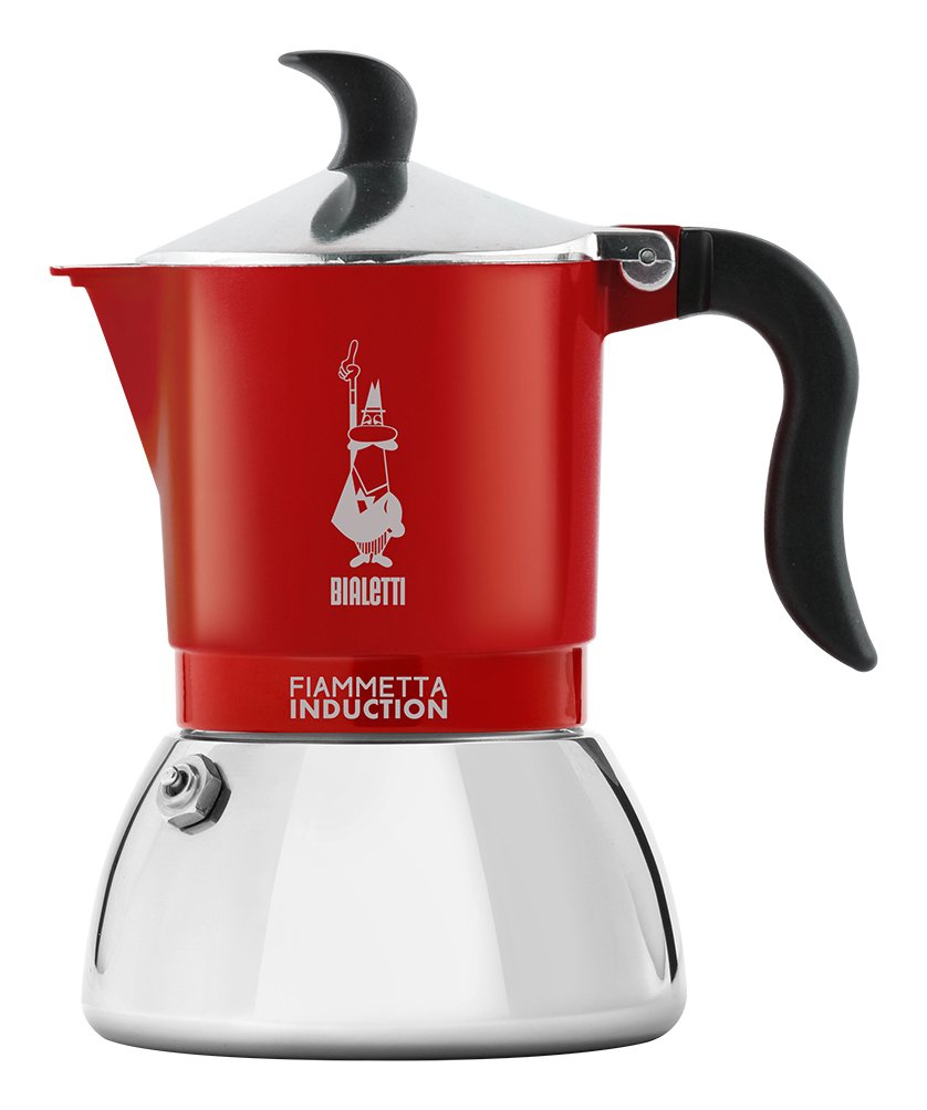 EAN 8006363036917 - Bialetti Fiammetta Induction Cafetera italiana 0,1 L Rojo, Acero inoxidable imagen 1