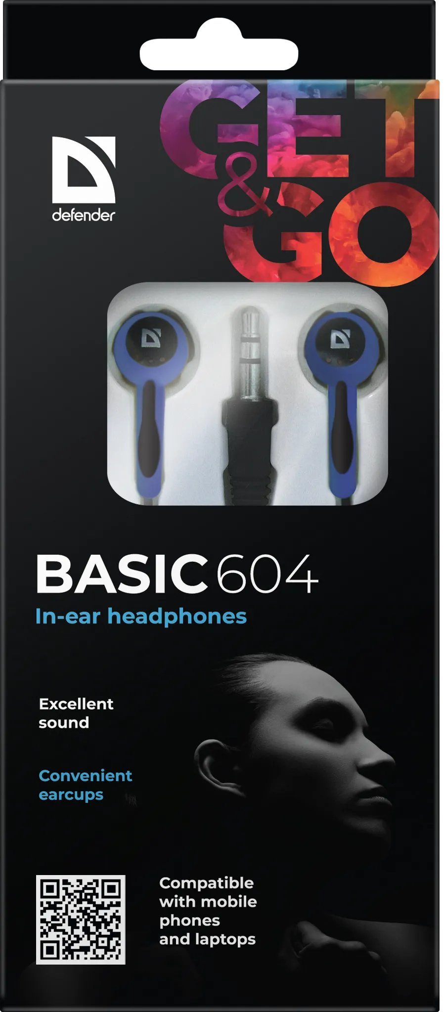 EAN 4714033636087 - Defender Basic 604 Auriculares Alámbrico Dentro de oído Azul imagen 3
