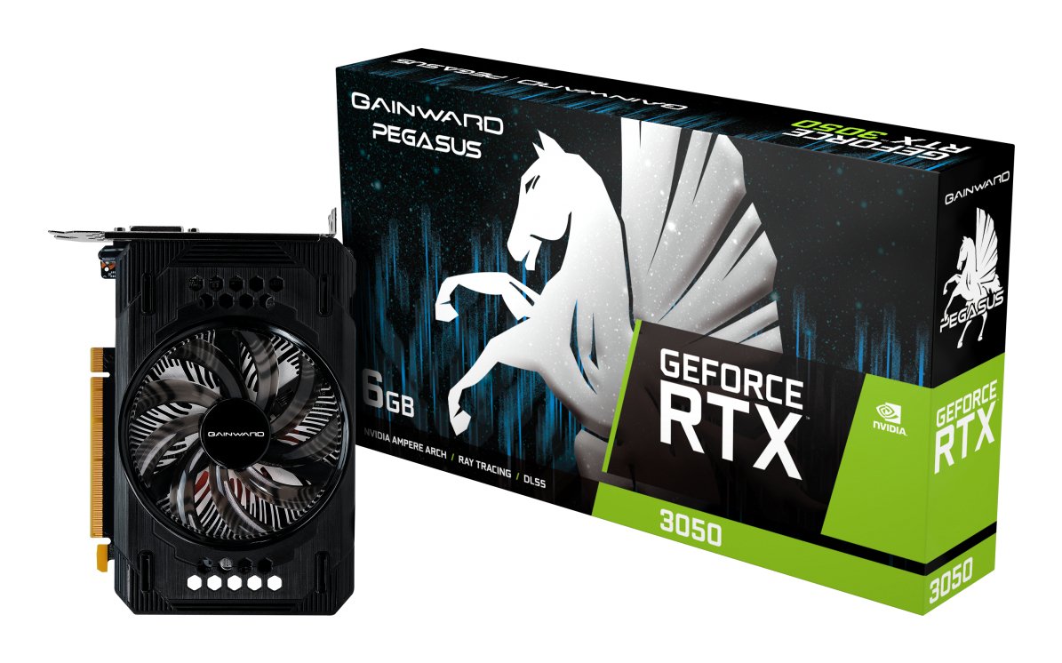 Gainward Geforce Rtx 3050 Pegasus (1x Displayport, 1x Hdmi 2.1, 1x Dvi-D) Ne63050018je-1072e