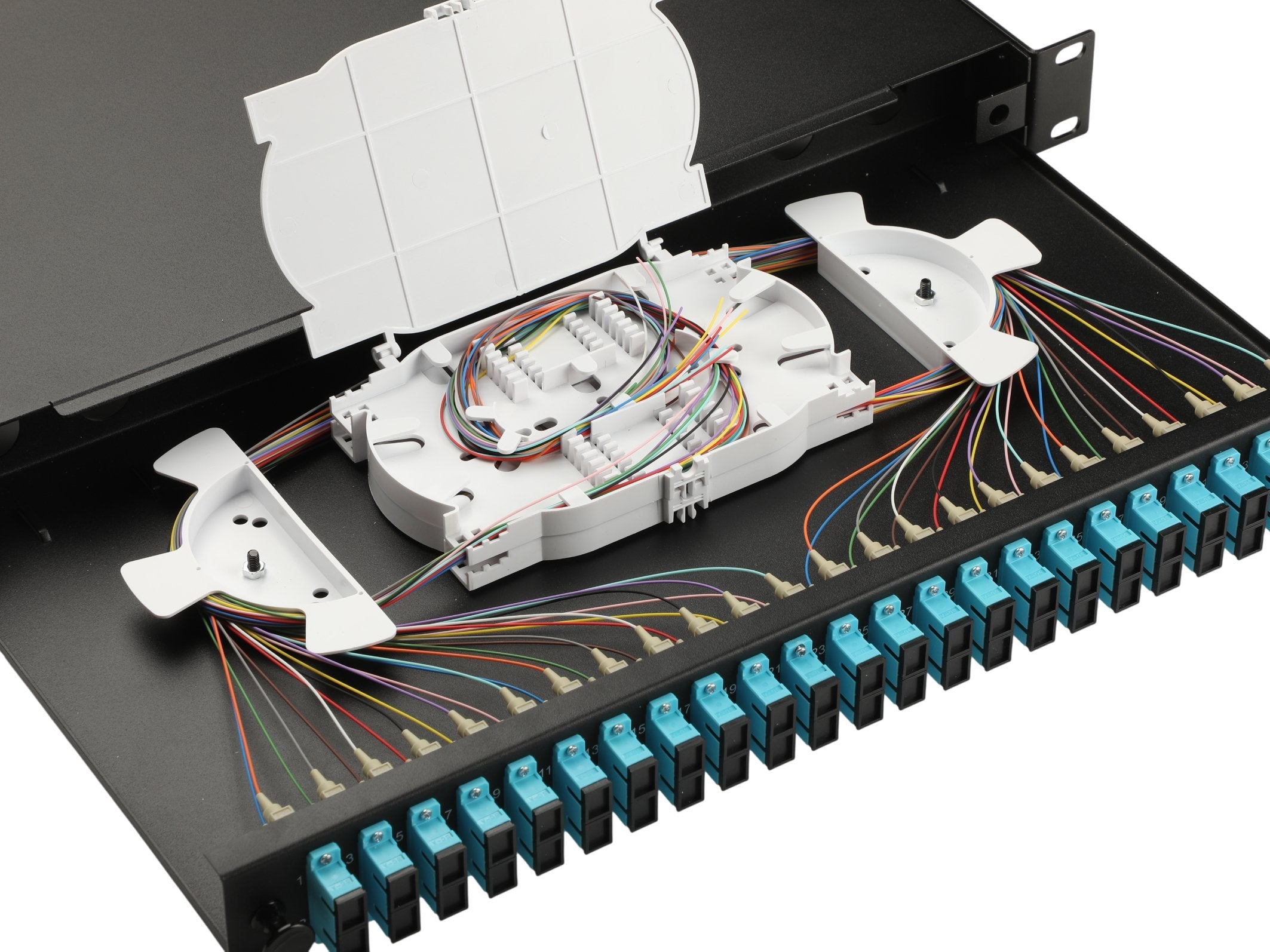 Equip Lwl-Spleisskamen 24-Port Sc-Duplex Om3 1u Komplett Sw