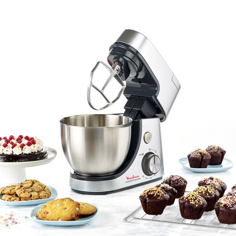 Moulinex Masterchef Gourmet Stand Mixer 4,6l  Silver