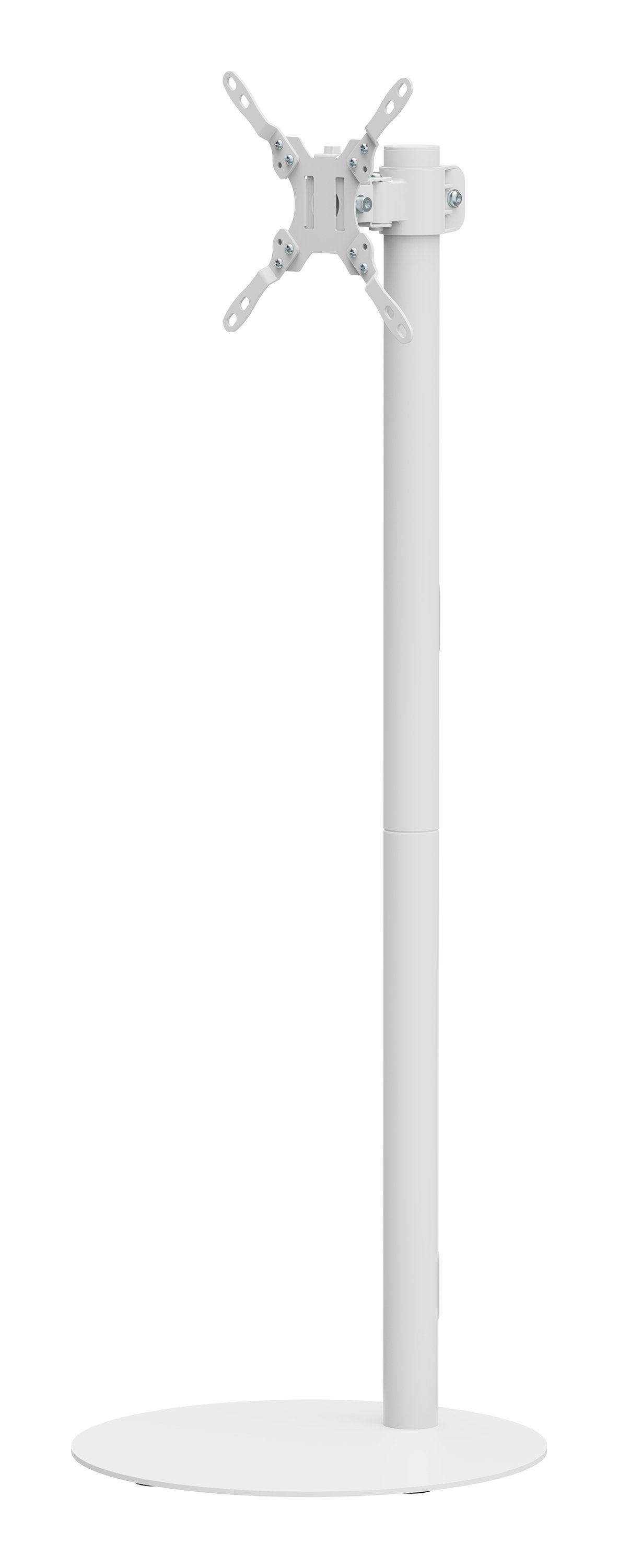 M Pro Series - Single Pole  Floorbase 2 White