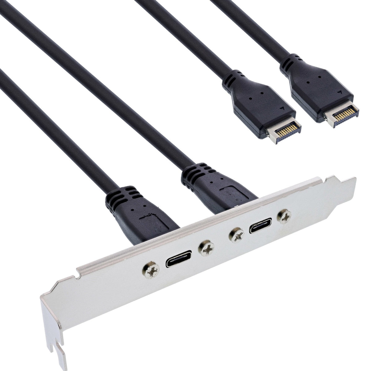 Inline Slot Bracket Usb Type-C A Usb 3.1 Panel Frontal Key-A Internal, 0.5m